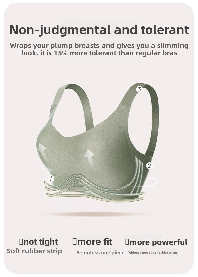 Wire-Free T-Shirt Bra - Women's Wire-Free V-Neck Cross Mesh Bra Comfortable Support T-Shirt Bra Wire-Free Seamless Gathered Everyday Bra