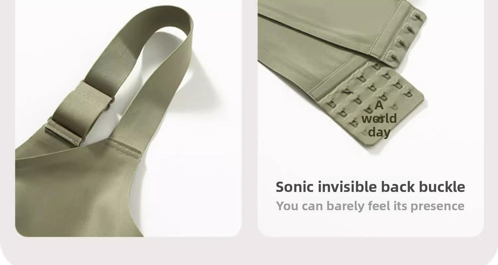 Wire-Free T-Shirt Bra - Women's Wire-Free V-Neck Cross Mesh Bra Comfortable Support T-Shirt Bra Wire-Free Seamless Gathered Everyday Bra