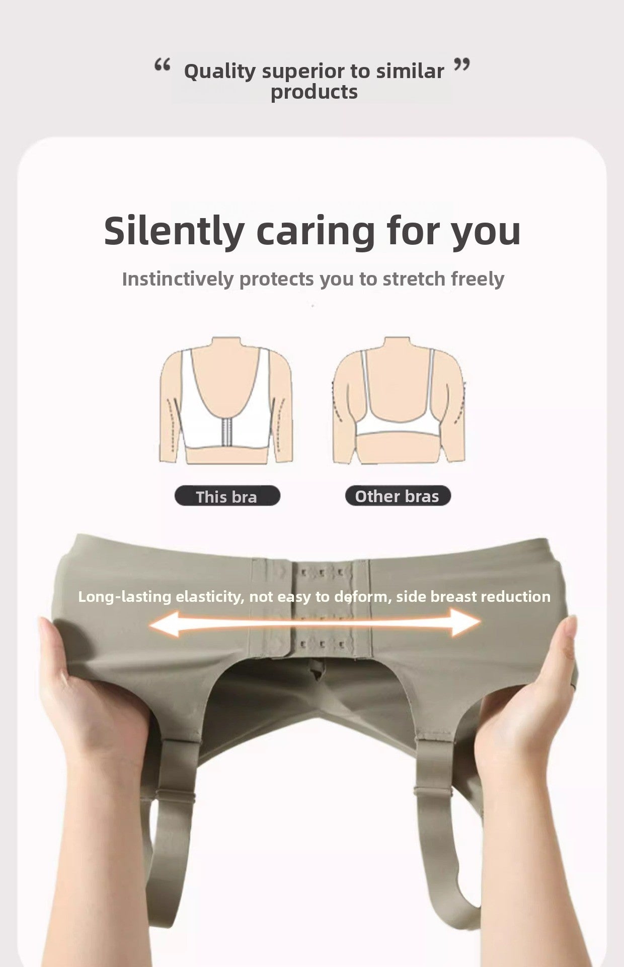 Wire-Free T-Shirt Bra - Women's Wire-Free V-Neck Cross Mesh Bra Comfortable Support T-Shirt Bra Wire-Free Seamless Gathered Everyday Bra