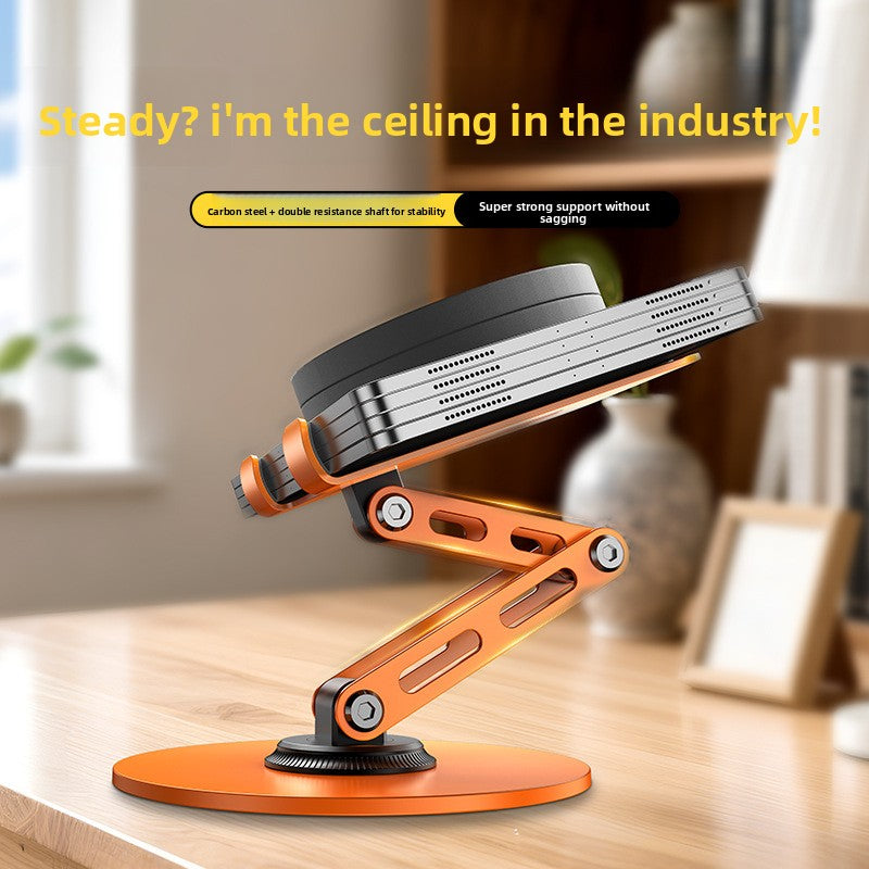 New 360-degree rotating phone stand, suitable for office work, entertainment, foldable, perfect for binge-watching, and the ultimate lazy person's phone stand