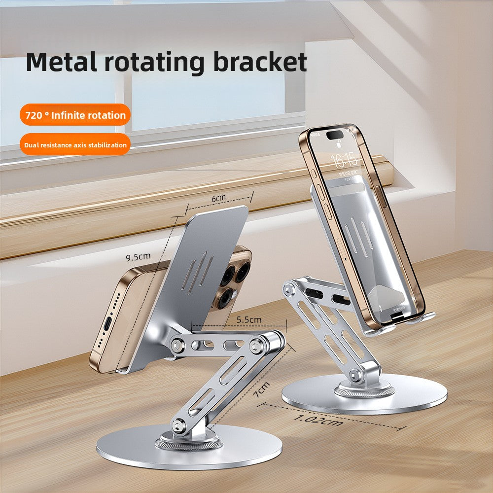 New Model Phone 360-Degree Rotating Stand Suitable for Office and Entertainment Foldable Lazy Person's Choice Phone Stand for Watching Shows