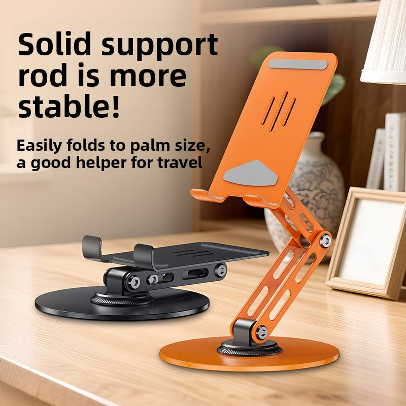 New 360-degree rotating phone stand, suitable for office work, entertainment, foldable, perfect for binge-watching, and the ultimate lazy person's phone stand
